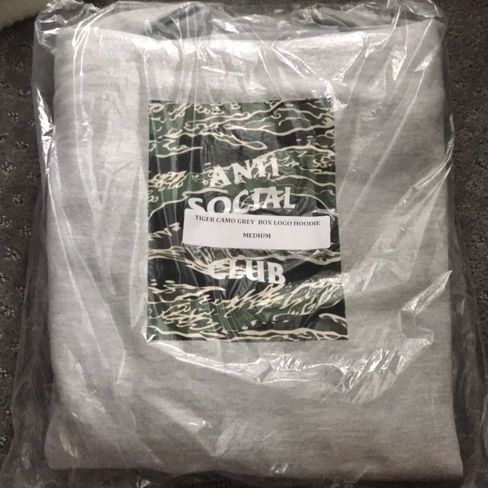Anti Social Social Club Tiger Camo Grey Box Logo